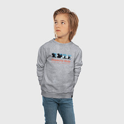 Свитшот хлопковый детский Depeche Mode - World In My Eyes Single, цвет: меланж — фото 2