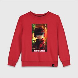Свитшот хлопковый детский Roblox game avatar, цвет: красный