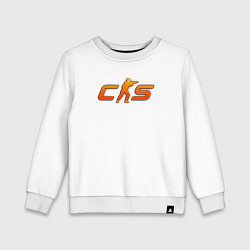 Детский свитшот CS 2 orange logo