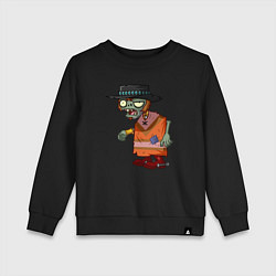 Свитшот хлопковый детский Зомби с Дикого Запада, цвет: черный
