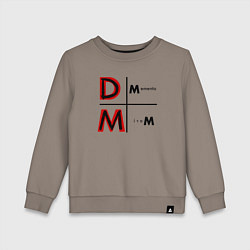 Свитшот хлопковый детский Depeche Mode - Memento Mori Logo, цвет: утренний латте