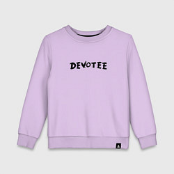 Свитшот хлопковый детский Depeche Mode - Devotee, цвет: лаванда