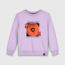 Свитшот хлопковый детский Depeche Mode - Strangelove Bong, цвет: лаванда