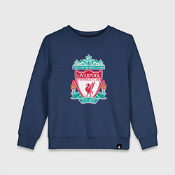 Свитшот хлопковый детский Liverpool fc sport collection, цвет: тёмно-синий