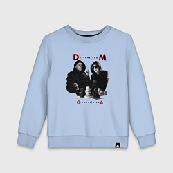 Свитшот хлопковый детский Depeche Mode - Ghosts Again Memento Mori, цвет: мягкое небо