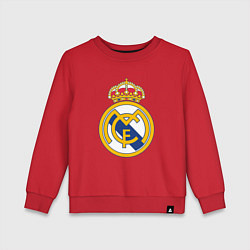 Свитшот хлопковый детский Real madrid fc sport, цвет: красный