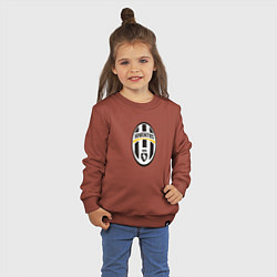 Свитшот хлопковый детский Juventus sport fc, цвет: кирпичный — фото 2