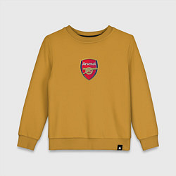 Свитшот хлопковый детский Arsenal fc sport club, цвет: горчичный