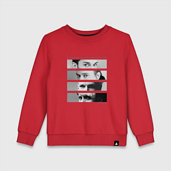 Свитшот хлопковый детский Depeche Mode - Your World In My Eyes, цвет: красный