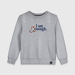 Детский свитшот I am kenough - барби