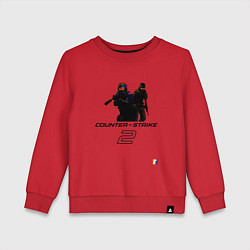 Свитшот хлопковый детский Counter-strike 2 - welcome to cs2, цвет: красный