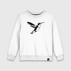 Детский свитшот Колибри трафарет