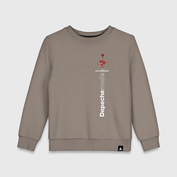 Свитшот хлопковый детский Depeche Mode - Violator роза, цвет: утренний латте