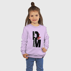 Свитшот хлопковый детский Depeche Mode - Rose Violator, цвет: лаванда — фото 2