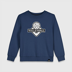 Свитшот хлопковый детский Volleyball club, цвет: тёмно-синий