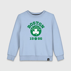 Свитшот хлопковый детский Boston Celtics 1986, цвет: мягкое небо