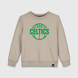 Свитшот хлопковый детский Celtics ball, цвет: миндальный