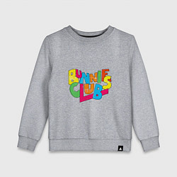 Детский свитшот NewJeans Bunnies Club colorful