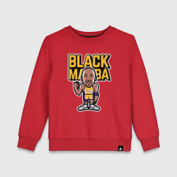 Свитшот хлопковый детский Kobe black mamba, цвет: красный