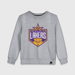 Свитшот хлопковый детский Los Angelas Lakers star, цвет: меланж