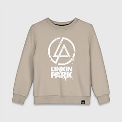 Свитшот хлопковый детский Linkin Park - white, цвет: миндальный