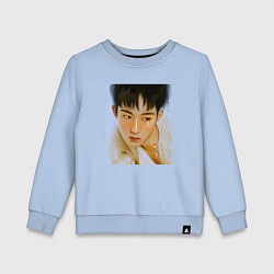 Свитшот хлопковый детский WinWin, цвет: мягкое небо