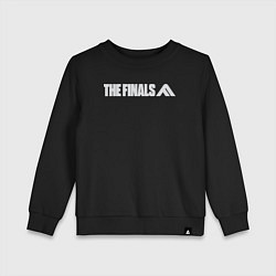 Свитшот хлопковый детский The finals logo, цвет: черный