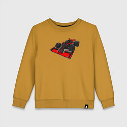 Свитшот хлопковый детский Formula-1 McLaren, цвет: горчичный