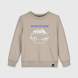 Свитшот хлопковый детский Depeche Mode - Behind the wheel, цвет: миндальный