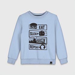 Детский свитшот Есть спать вечеринка