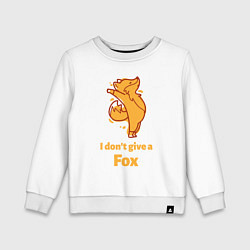 Детский свитшот I dont give a fox