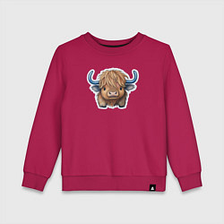 Детский свитшот Шотландский волосатый бык