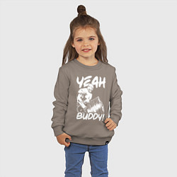 Свитшот хлопковый детский Ронни Коулман, цвет: утренний латте — фото 2