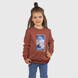 Свитшот хлопковый детский Фрирен и Химмель, цвет: кирпичный — фото 2
