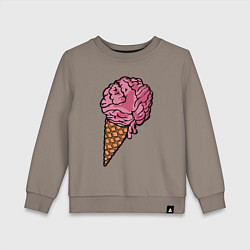 Детский свитшот Brain ice cream