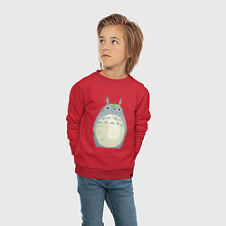 Свитшот хлопковый детский Neighbor Totoro, цвет: красный — фото 2