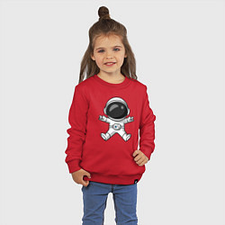 Свитшот хлопковый детский Spaceman rock, цвет: красный — фото 2