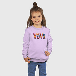 Свитшот хлопковый детский Vova yarn art, цвет: лаванда — фото 2