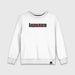 Свитшот хлопковый детский Hunter, цвет: белый