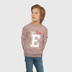 Свитшот хлопковый детский Егор - человек с большой буквы, цвет: пыльно-розовый — фото 2