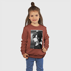 Свитшот хлопковый детский Хоримия Изуми Миямура, цвет: кирпичный — фото 2