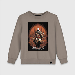 Свитшот хлопковый детский Assassins creed древний Рим, цвет: утренний латте
