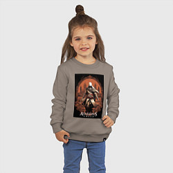 Свитшот хлопковый детский Assassins creed древний Рим, цвет: утренний латте — фото 2