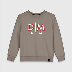 Свитшот хлопковый детский Depeche Mode - Memento Mori logo new, цвет: утренний латте
