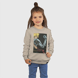 Свитшот хлопковый детский Стальной алхимик Эдвард Элрик, цвет: миндальный — фото 2