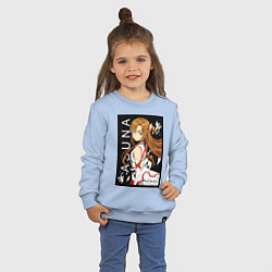 Свитшот хлопковый детский Асуна Юки мечник, цвет: мягкое небо — фото 2