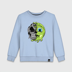 Свитшот хлопковый детский Green smile, цвет: мягкое небо