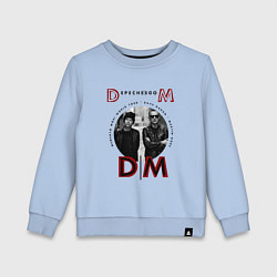 Свитшот хлопковый детский Depeche Mode - Tour memento mori, цвет: мягкое небо