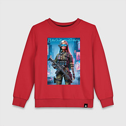 Свитшот хлопковый детский Barbie military - special forces, цвет: красный