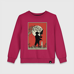 Свитшот хлопковый детский Реинкарнация безработного Рудеус Грейрат, цвет: маджента